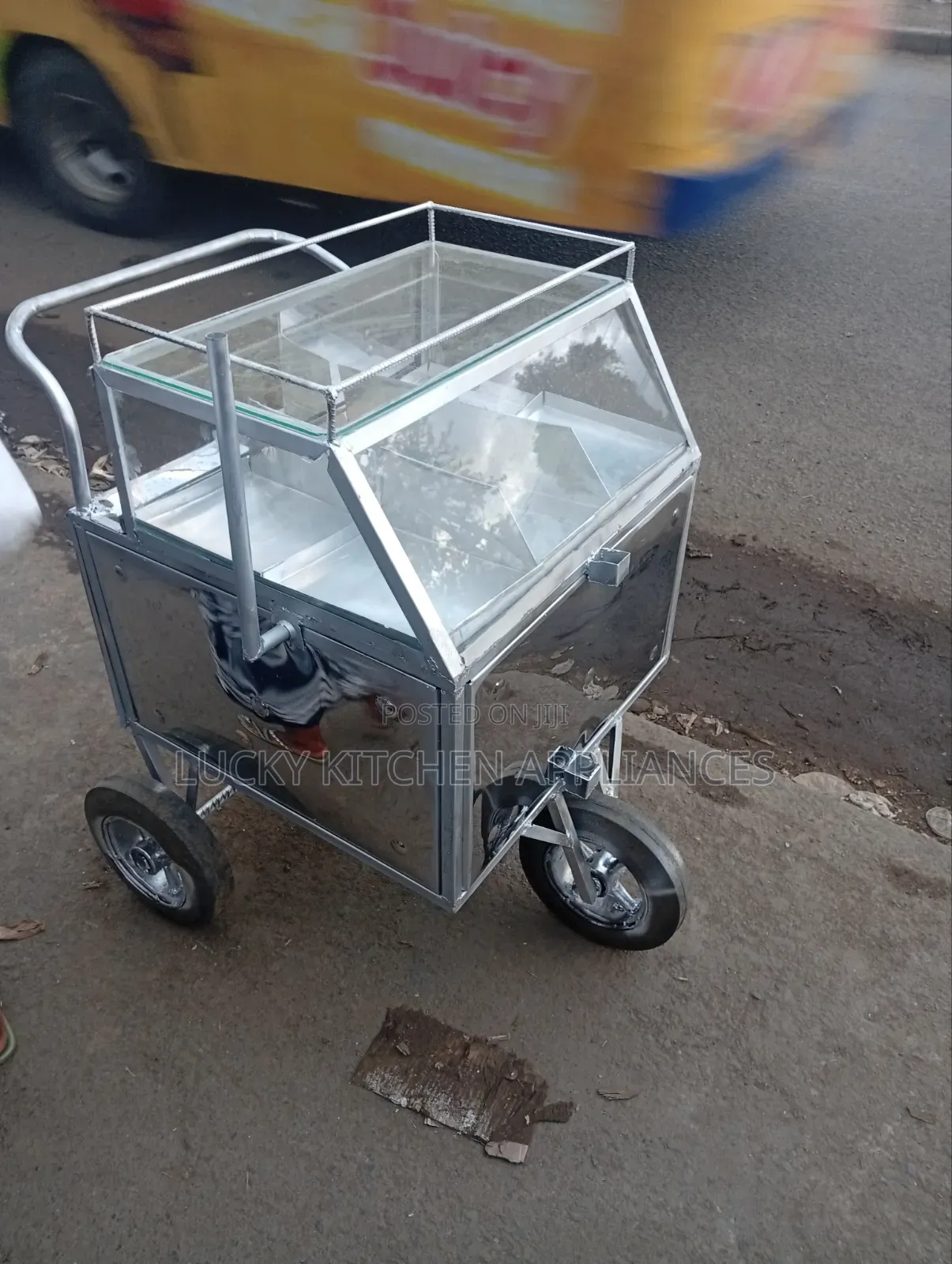 Stainless Steel Heavy Duty Eggs Trolley.