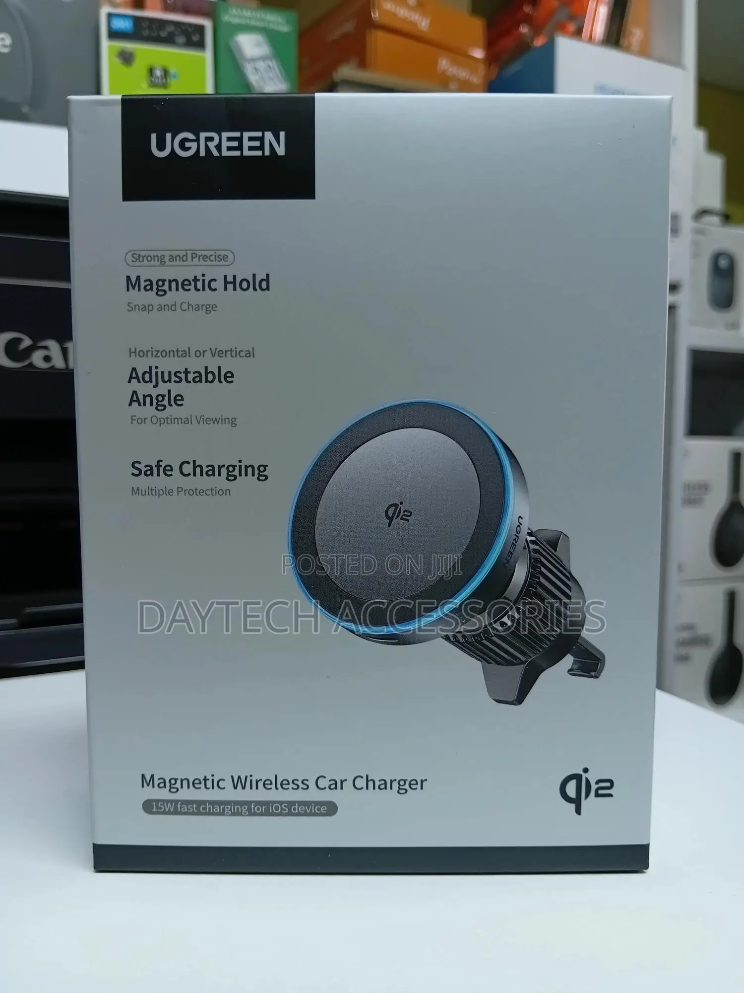 Ugreen Qi2 Wireless Car Phone Charger Mount 15w Fast Charging