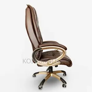 Office Chairs; Pu Brown Learher Executive Office Desk Chairs