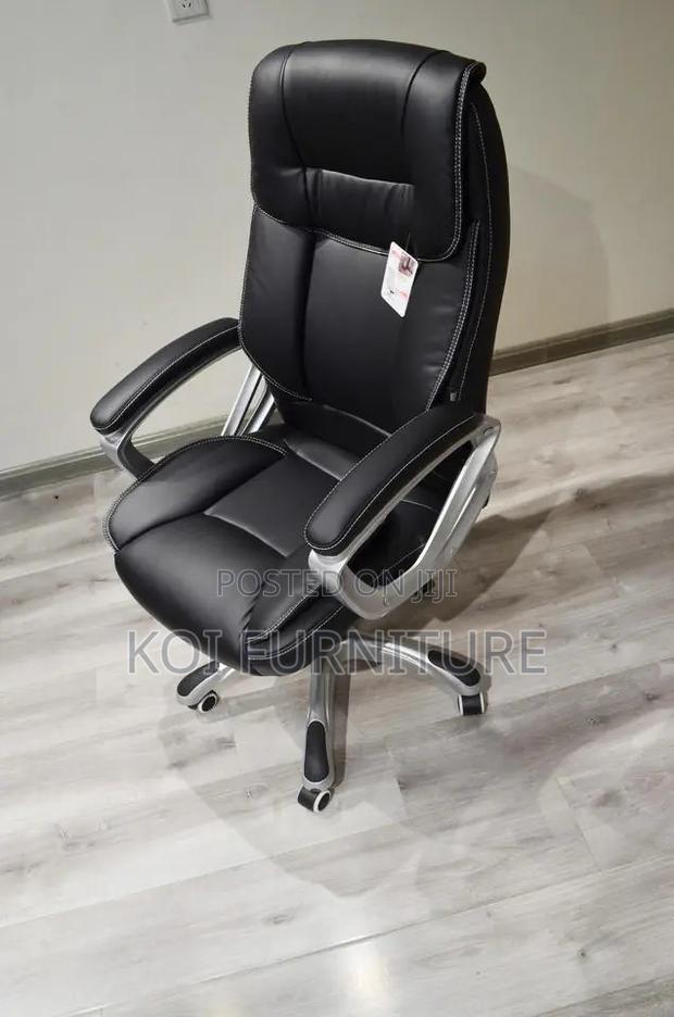 Office Chairs; Pu Brown Learher Executive Office Desk Chairs - thumbnail 9