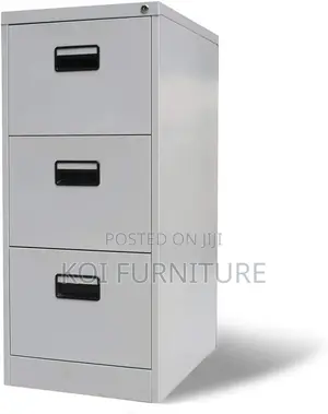 Office Cabinet; Steel Gray Executive Docs Ad File Storage Cabinet