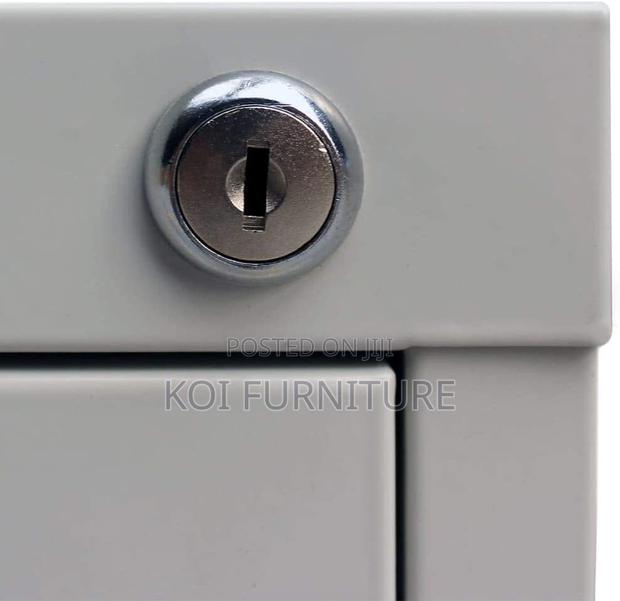 Office Cabinet; Steel Gray Executive Docs Ad File Storage Cabinet - thumbnail 7
