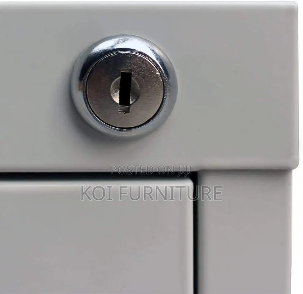 Office Cabinet; Steel Gray Executive Docs Ad File Storage Cabinet
