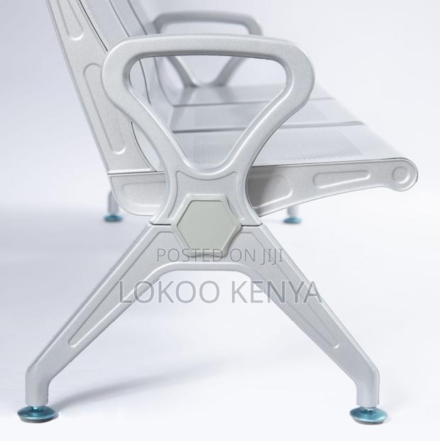Bench; 3 Seater Durable Non Padded Reception Waiting Bench - thumbnail 6