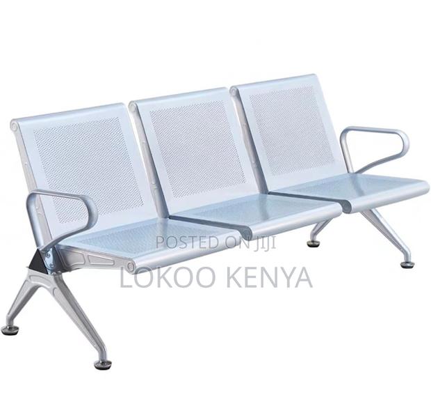Bench; 3 Seater Durable Non Padded Reception Waiting Bench - thumbnail 8