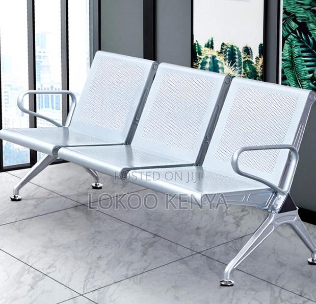 Bench; 3 Seater Durable Non Padded Reception Waiting Bench - thumbnail 12