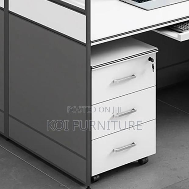 Office Workstation; Two Users MDF Made Executive Office Curved Desk - thumbnail 4