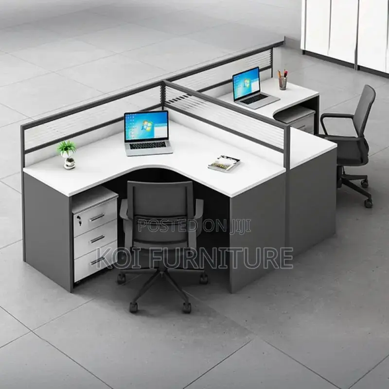 Office Workstation; Two Users MDF Made Executive Office Curved Desk