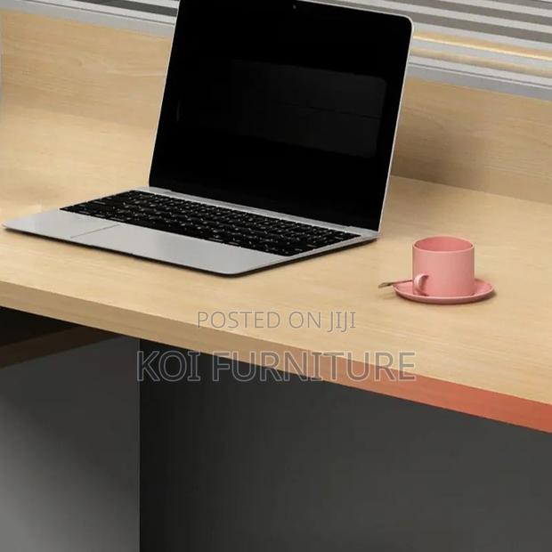 Office Workstation; Two Users MDF Made Executive Office Curved Desk - thumbnail 6