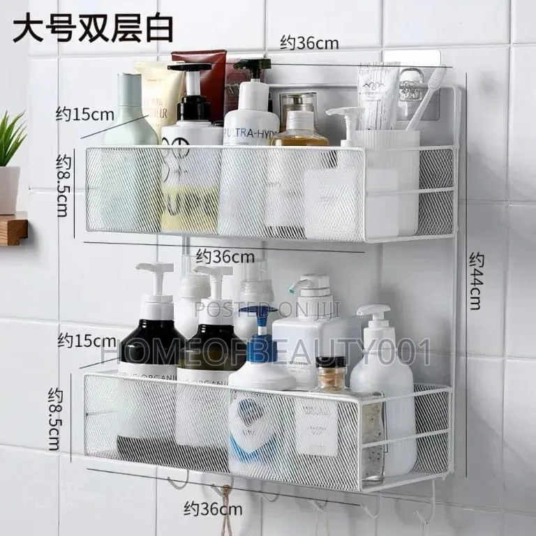 2 Layer Wall Bathroom Shelf