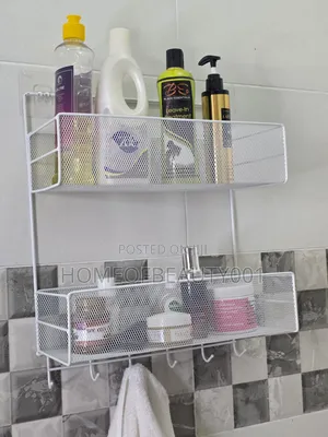 2 Layer Wall Bathroom Shelf