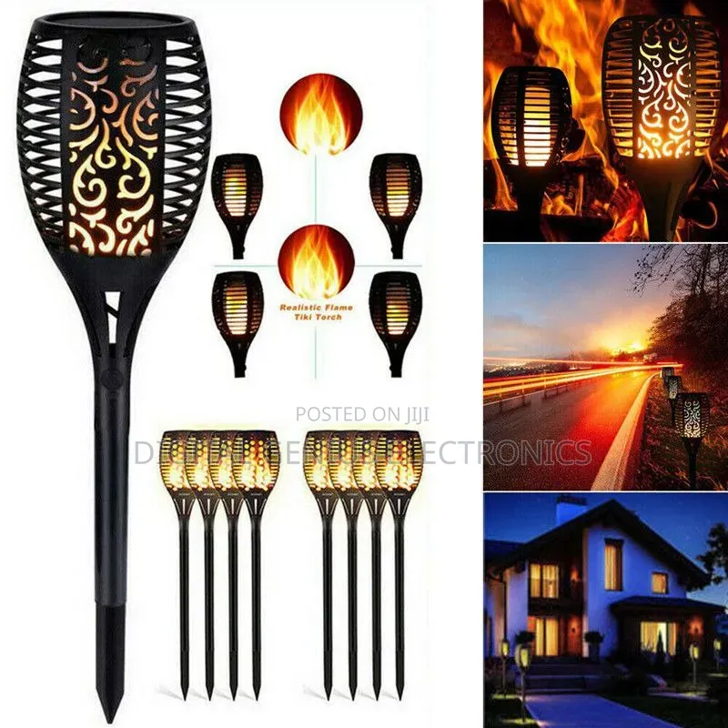 6 Pieces Led Solar Flame Lamp