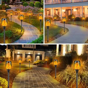 6 Pieces Led Solar Flame Lamp