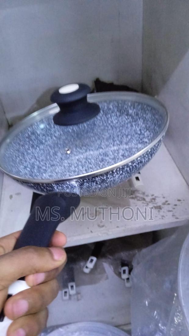Uken Ceramic Nonstick Pan( With Lid) 26 28 Cm - thumbnail 2