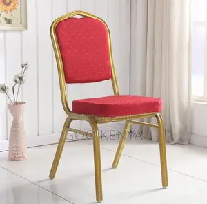 Event Chair; Durable Stackable Red Chairs for Banquets