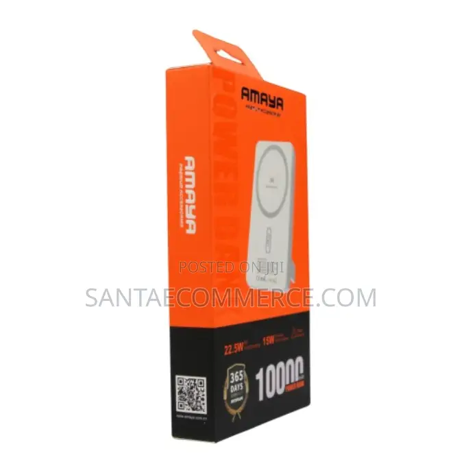 Amaya Apb Wf54 White Wireless Fast Charger Powerbank