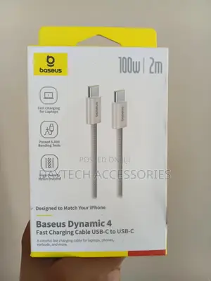 Baseus 2meter 100w Titanium Alloy Type-C to Type-C Fast Charging Cable