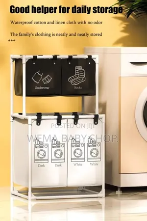 New Foldable Laundry Basket/Organizer With Wheels/Extra Storage