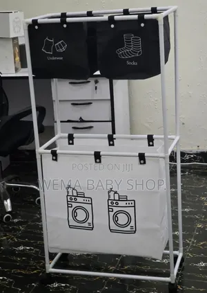 New Foldable Laundry Basket/Organizer With Wheels/Extra Storage