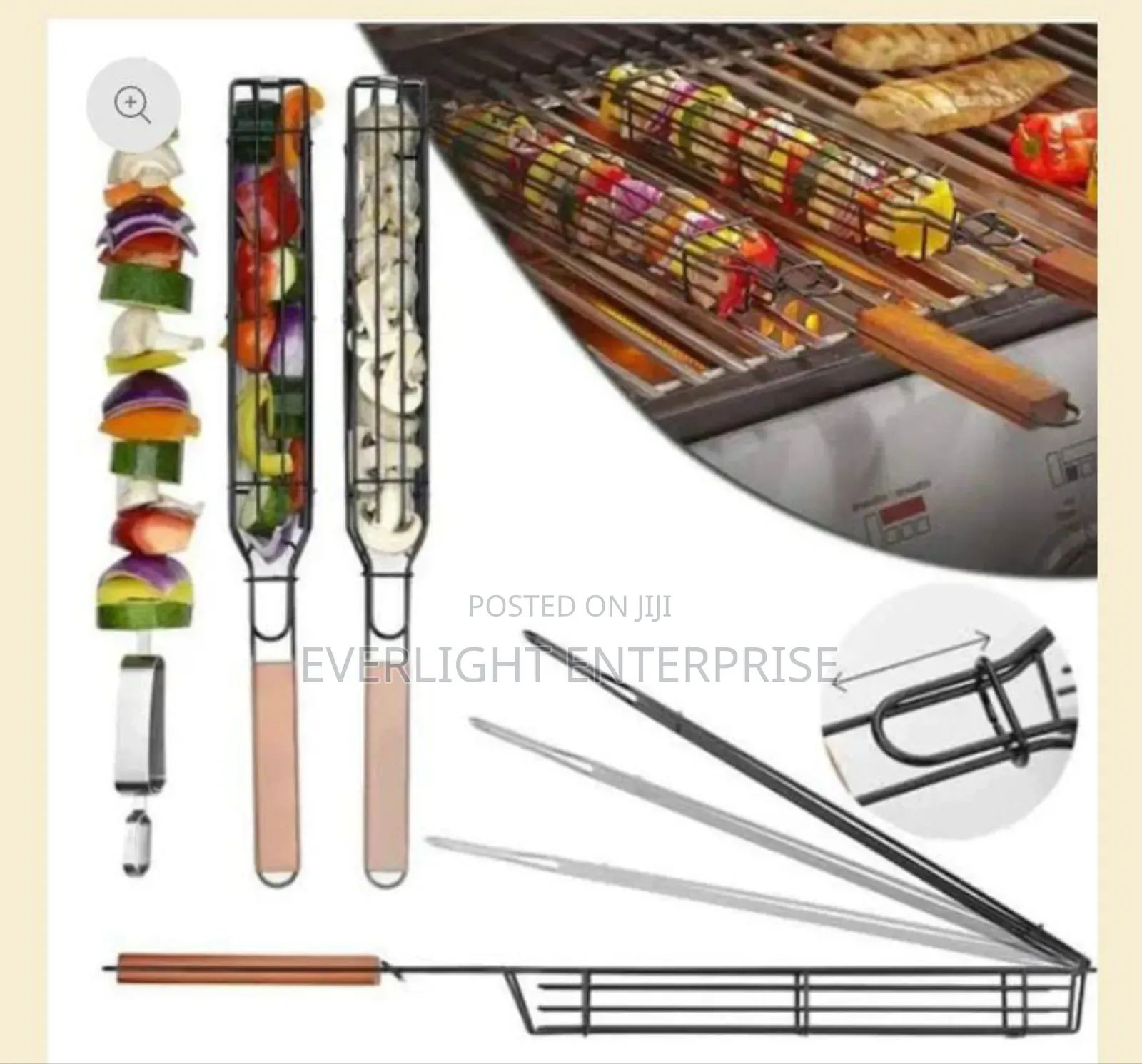 1 Pc Barbecue Wooden Handle Durable High-Quality