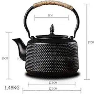 2.5ml Cast Iron Set Teapot With Strainer Net Filter