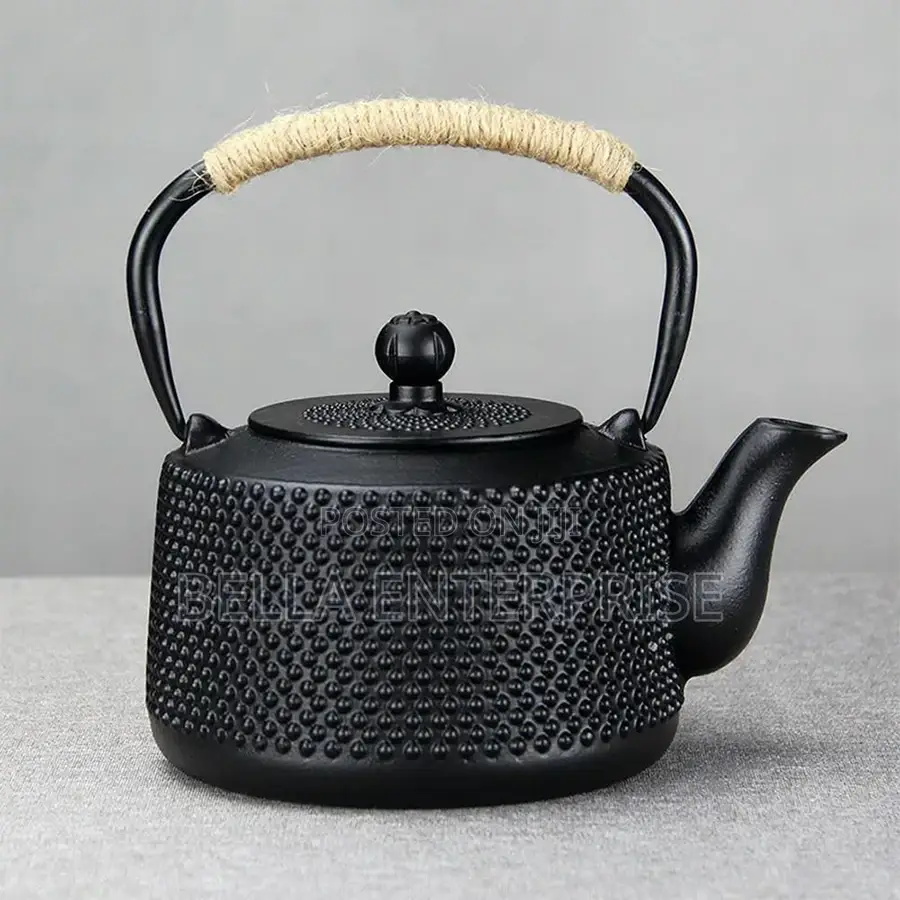 2.5ml Cast Iron Set Teapot With Strainer Net Filter