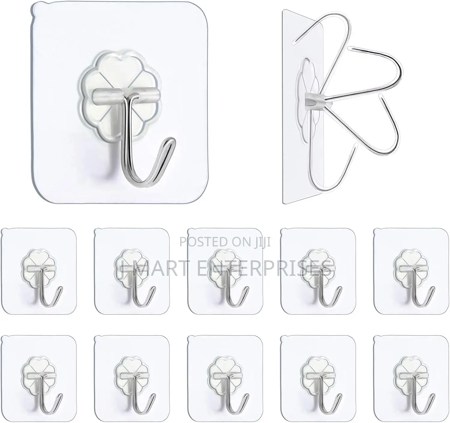 Premium Adhesive Hooks Kitchen Wall Hooks,Heavy Duty