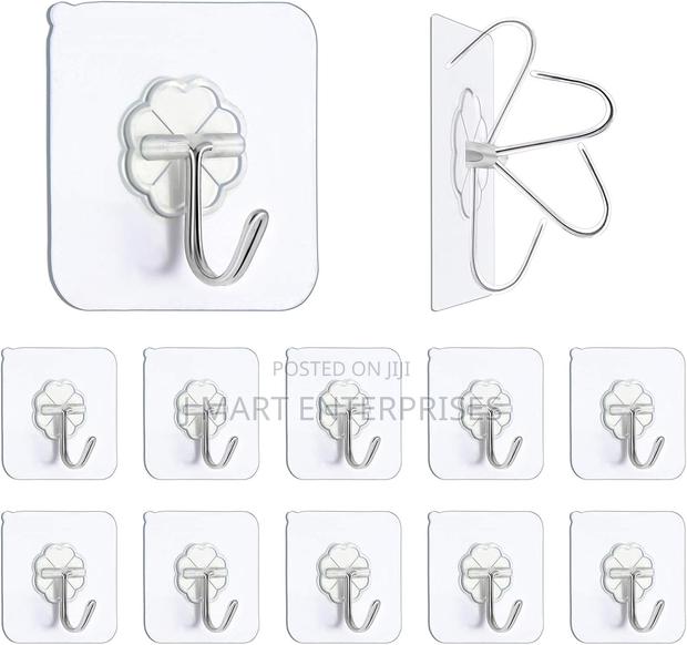 Premium Adhesive Hooks Kitchen Wall Hooks,Heavy Duty