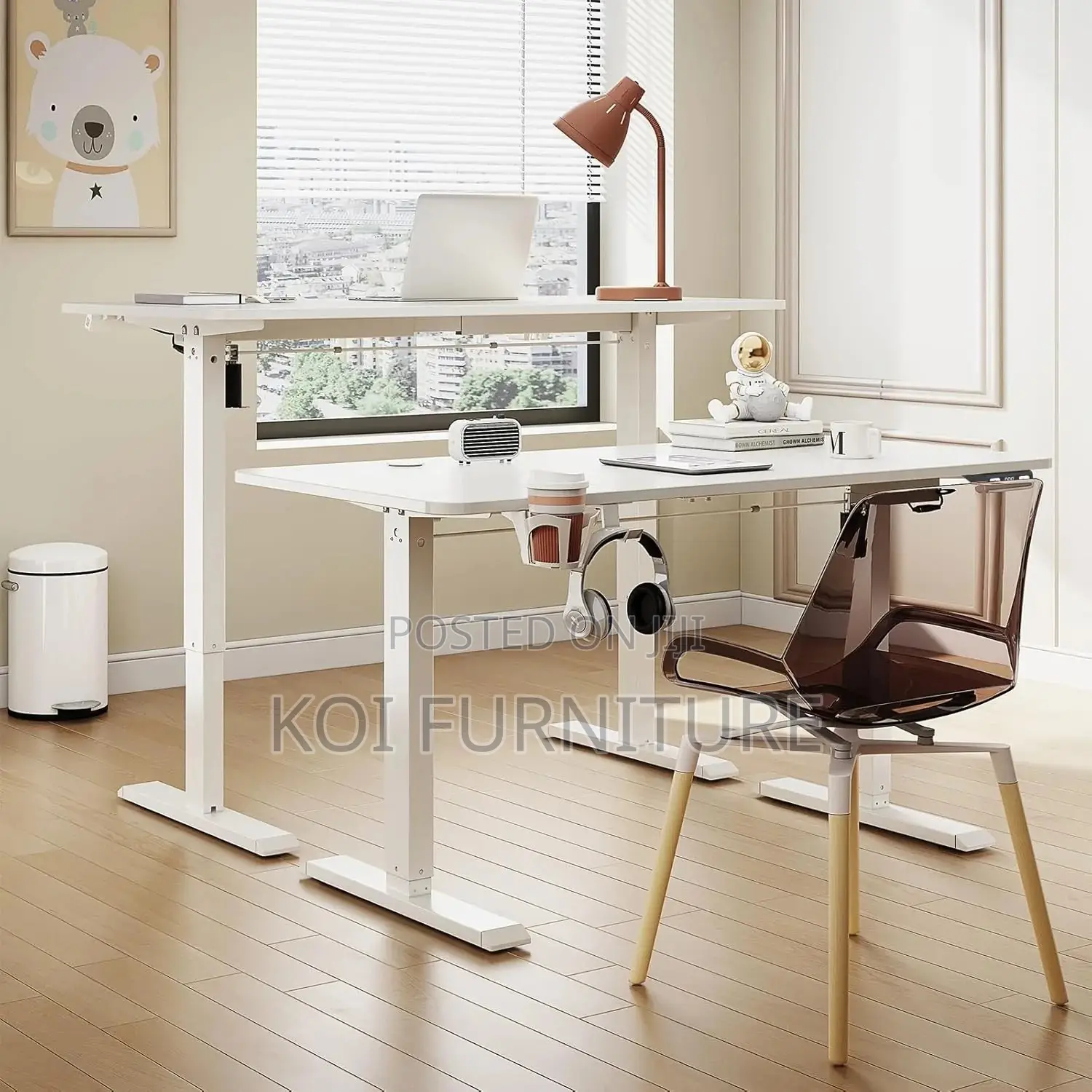 Office Desk; 1.8 Meters Height Convertible Electric Desk