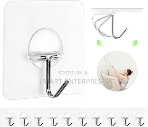 Waterproof Hooks for Bathroom Kitchen Towel 10 PCS