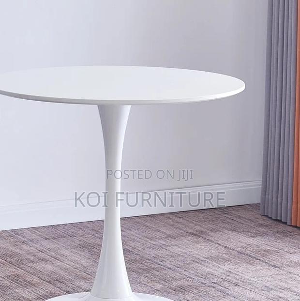 Coffee Table; Round Home Living Room Marble Coffee Table - thumbnail 2