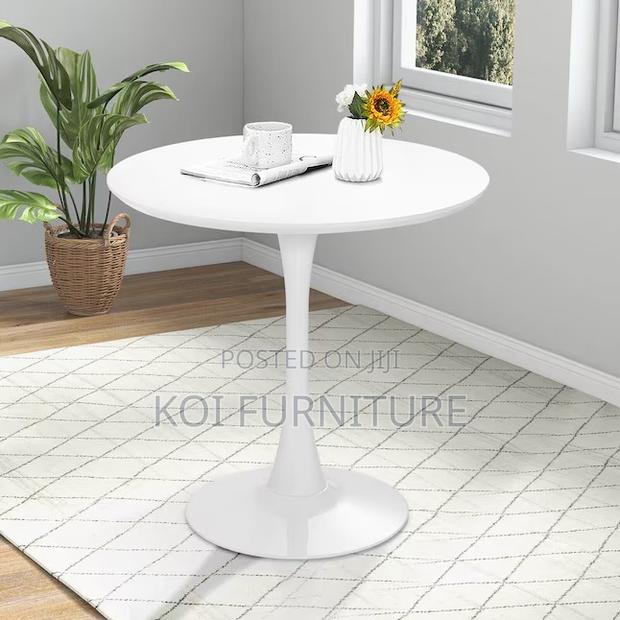 Coffee Table; Round Home Living Room Marble Coffee Table - thumbnail 4