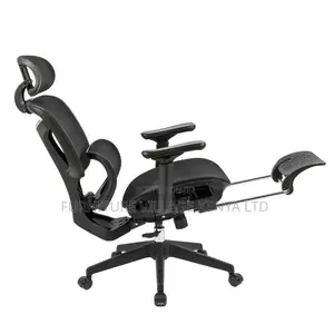 Mesh Ergonomic Home Chair With Footrest