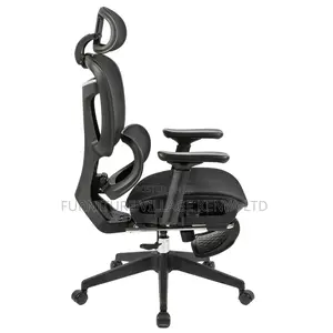 Mesh Ergonomic Home Chair With Footrest
