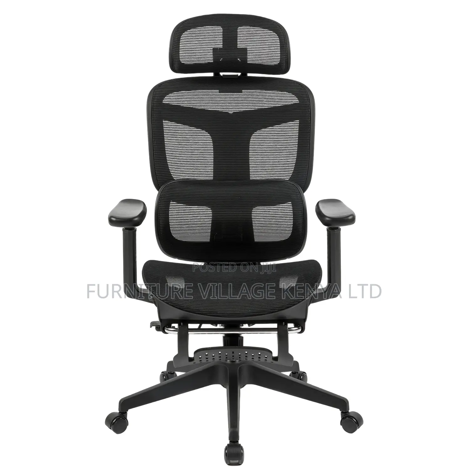 Mesh Ergonomic Home Chair With Footrest