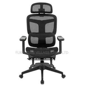 Mesh Ergonomic Home Chair With Footrest