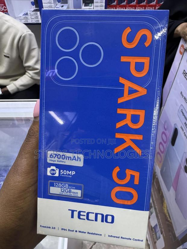 New Tecno Spark 50 128 GB Black - thumbnail 2