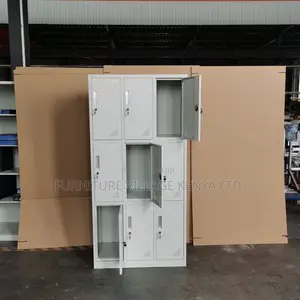 9-Door's White Metallic Home Office Locker