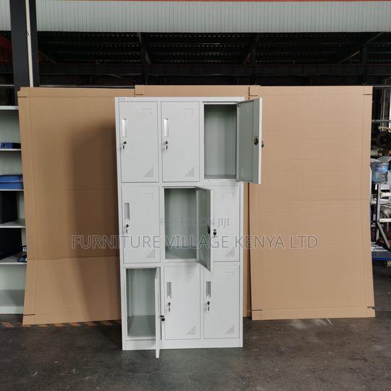 9-Door's White Metallic Home Office Locker - thumbnail 2