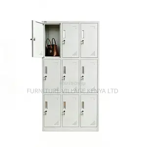 9-Door's White Metallic Home Office Locker