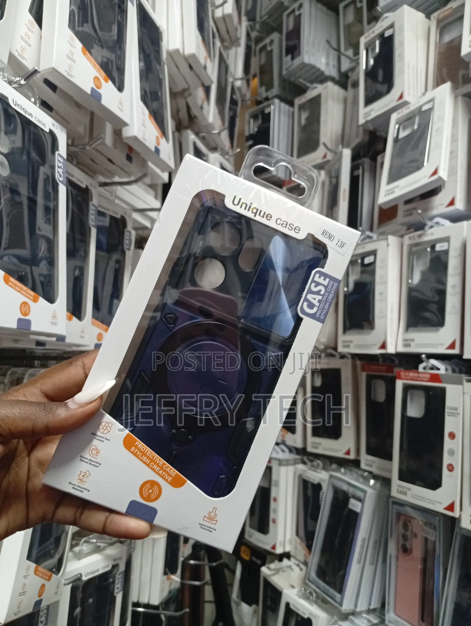 Oppo Reno 13f Rugged, Dual-Layer Design Case