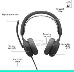 Logitech Zone Wired Headset With Noise-Cancelling Mic - 981-000875
