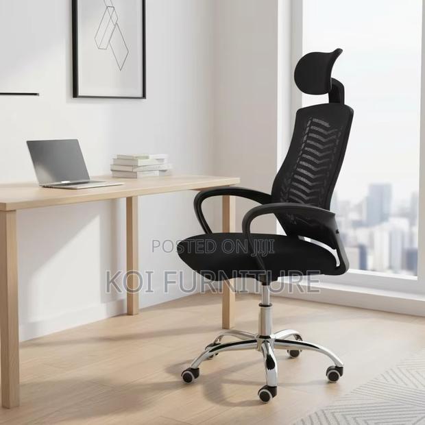 Office Chairs; Ergonomic Headrest Home Office Working Chair - thumbnail 6