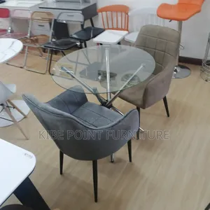 Dining Table Top Class and Chairs Available