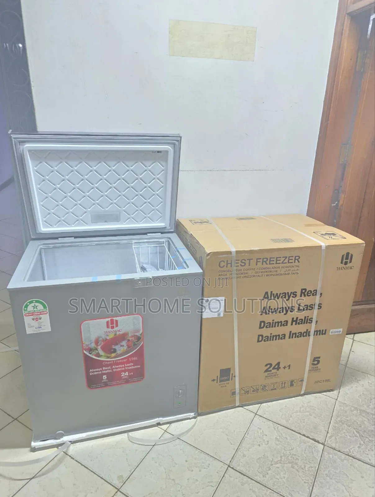 Colour Grey 200l Hanmac Freezer