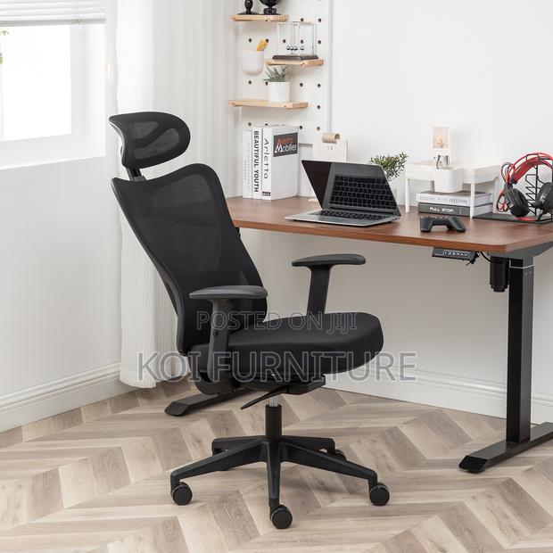 Office Chairs; High Back Fabric Orthopedc Office Desk Chairs - thumbnail 6