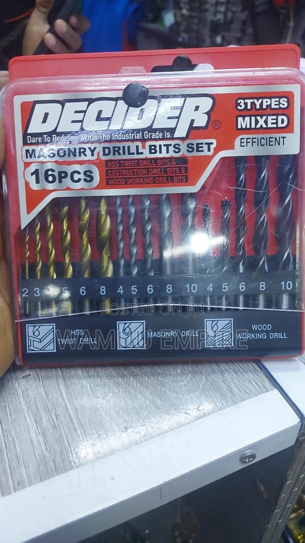 Decider Brand 16-Piece Mixed Drill Bit Set, - main view