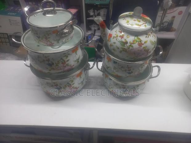 12 PCS Enamel Cookware Set