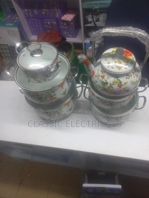 12 PCS Enamel Cookware Set - thumbnail 2