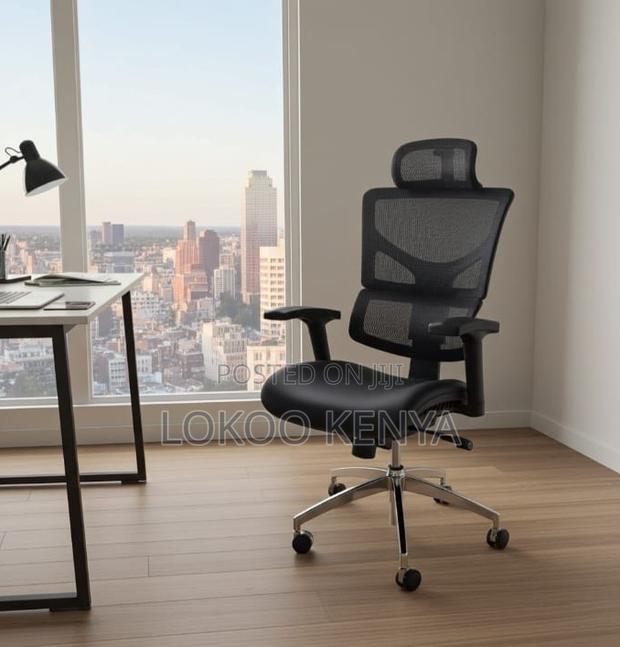 Office Chair; Mesh Executive High Back Ergonomic Office Chair - thumbnail 4